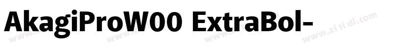AkagiProW00 ExtraBol字体转换